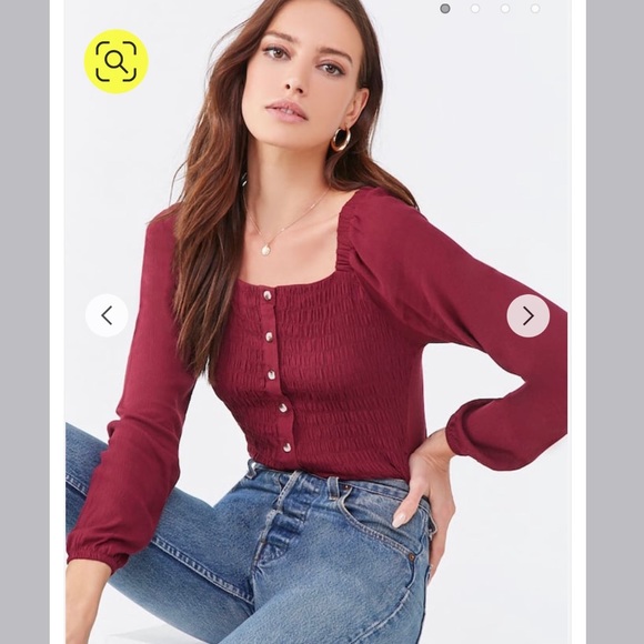 Forever 21 Tops - Long sleeved peasant top